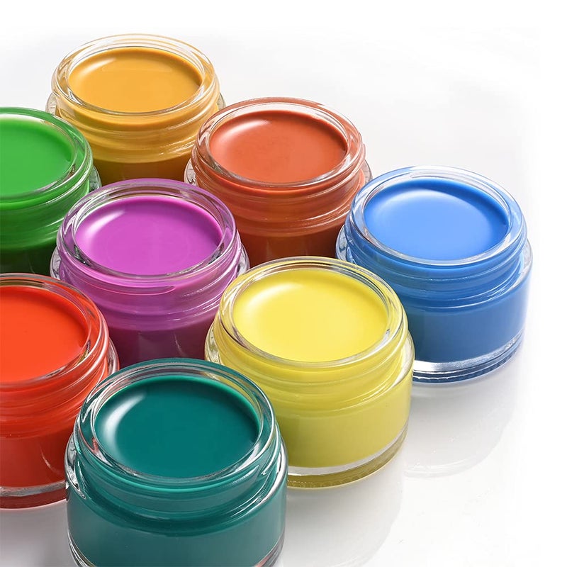 Tecohouse 1 oz Glass Jars with Lids, Small Glass Containers with Plastic Woodgrain Lids & Inner Liners, Reusable Travel Containers for Creams, Makeup, Lotion, Cosmetic 4 pack - Image 4
